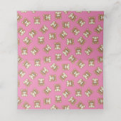 Pink Teddy Bear Baby shower (Binnenkant ongevouwen)