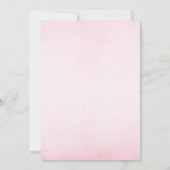 Pink Teddy Bear Barly Wait Baby shower Kaart (Achterkant)