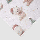 Pink Teddy Bear Christmas  Tissuepapier (Detail)