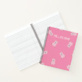 "Pink Teddy Parade - Kawaii Journal Carnet" (Intérieur)