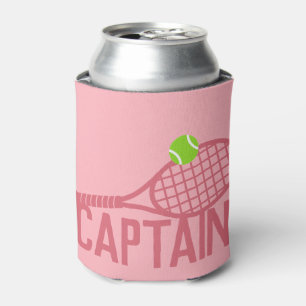Pink Tennis Captain Personalized Blikjeskoeler