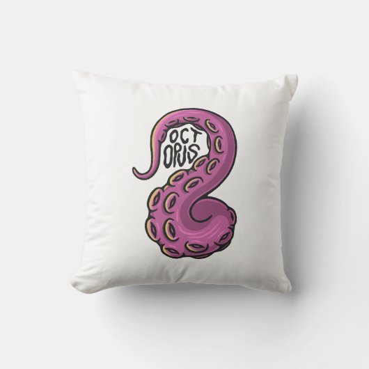 Pink Tentacle Kussen (Voorkant)