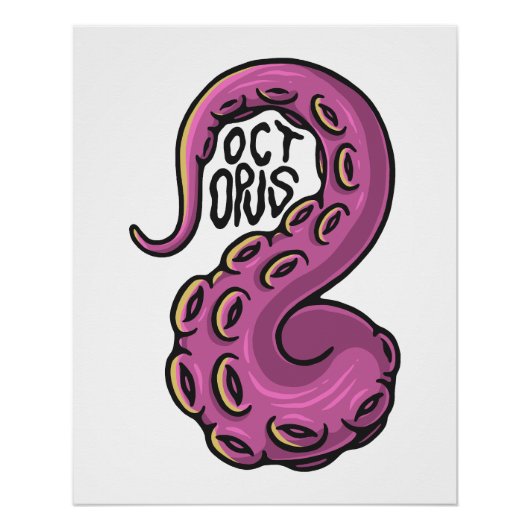 Pink Tentacle Perfect Poster (Voorkant)