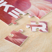 PINK THINKER Flamingo Pink Legpuzzel (Zijkant)