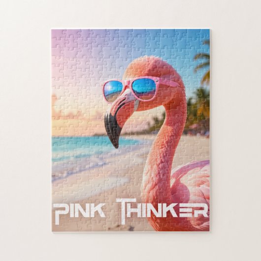 PINK THINKER Flamingo Pink Legpuzzel (Verticaal)