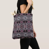 Pink Tides Abstract Tribal Tas (Dichtbij)