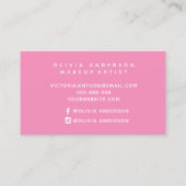 Pink Tie Dye waterverf upload je logo Visitekaartje (Achterkant)