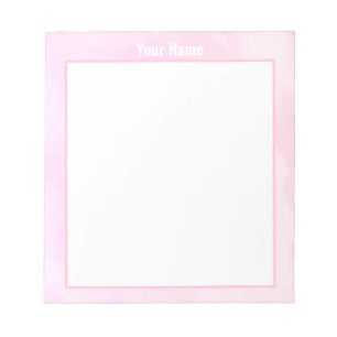 Pink Tie Tee Tee Personnalisé Bloc-notes