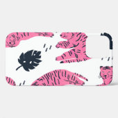 Pink Tiger Tropical: handgetekend. Case-Mate iPhone Case (Achterkant (horizontaal))