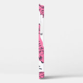 Pink Tiger Tropical: handgetekend. Case-Mate iPhone Case (Achterkant / Links)