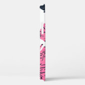 Pink Tiger Tropical: handgetekend. Case-Mate iPhone Case (Achterkant / Rechts)