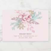 Pink Tis Mini Champagne Étiquette En Saison (Étiquettes simples)