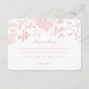 Pink Toile Jouy Partager une invitation de recette