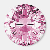 Pink Topaz Magneet (Voorkant)