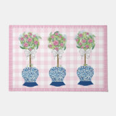 Pink Topio Bleu Rose Ginger Jar Doormat tapis (Devant)