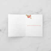 Pink Tree Blossoms Mariage Merci Cartes (Intérieur)