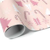 PINK TREE CHRISTMAS CADEAUPAPIER (Rol Hoek)