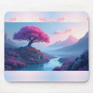 Pink Tree Mousepad Muismat