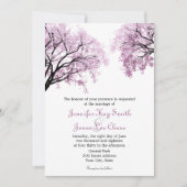 Pink Trees de Pastel - Invitations de mariage (Devant)