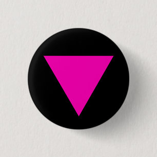 "PINK TRIANGLE" GAY PRIDE 1,25-inch Ronde Button 3,2 Cm