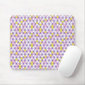 Pink Triangles Pattern Mouse Pad Muismat (Met muis)