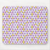 Pink Triangles Pattern Mouse Pad Muismat (Voorkant)