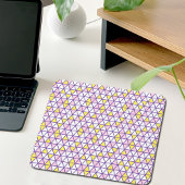 Pink Triangles Pattern Mouse Pad Muismat