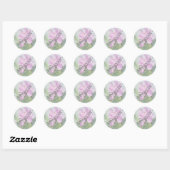 PINK TROPICAL ORCHID WEDDING STICKERS (Vel)