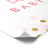 Pink Truck Drive À Travers Baby shower Affiche de (Coin)