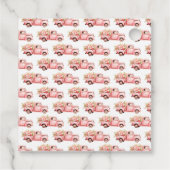 Pink Truck Easter Egg Hunt Bedankjes Labels (Achterkant)