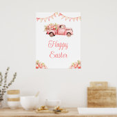 Pink Truck Easter Egg Hunt Poster (Keuken)