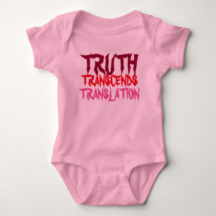 PINK TRUTH TRANSCENDS BABY ROMPER