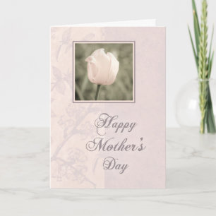 Pink Tulip Bonne carte de fête des mères