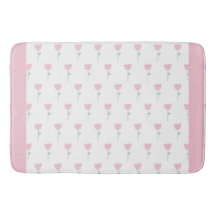 Pink Tulip Floral Minimalistisch Eenvoudig meisje