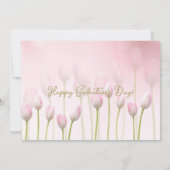 Pink Tulip Galentine's Dinner Brunch Invitation de (Dos)