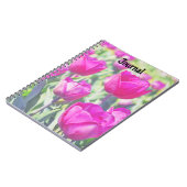 Pink Tulip Garden Art Journal Carnet (Côté gauche)