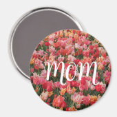 Pink Tulip Garden Maman Magnet (Recto/Verso)