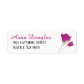 Pink Tulip Retour Adres Label Sheet (Voorkant)