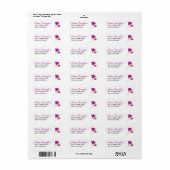 Pink Tulip Retour Adres Label Sheet (Full Sheet)
