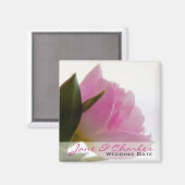 Pink Tulip · Save the Date Magnet Magneet (Voorkant / Achterkant)