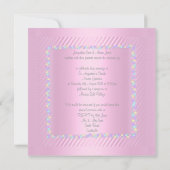 PINK TULIP WEDDING INVITATIONS KAART (Achterkant)