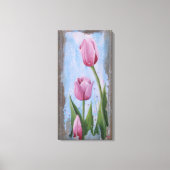 Pink Tulips  Canvas Afdruk (Voorkant)