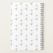 Pink Tulips Personalized Journal Notebook (Verso)