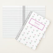 Pink Tulips Personalized Journal Notebook Notitieboek (Binnen)