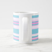 Pink, Turquoise, Blancs De Transat Jumbo Mug (Dos)