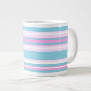 Pink, Turquoise, Blancs De Transat Jumbo Mug