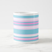 Pink, Turquoise, Blancs De Transat Jumbo Mug (Devant)