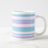 Pink, Turquoise, Blancs De Transat Jumbo Mug (Droite)