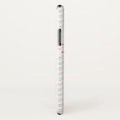 Pink & Turquoise Wavy Stripes coques monogrammes p (Dos/Droite)