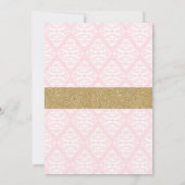 Pink Tutu Ballerina Girl Anniversaire Invitation (Dos)